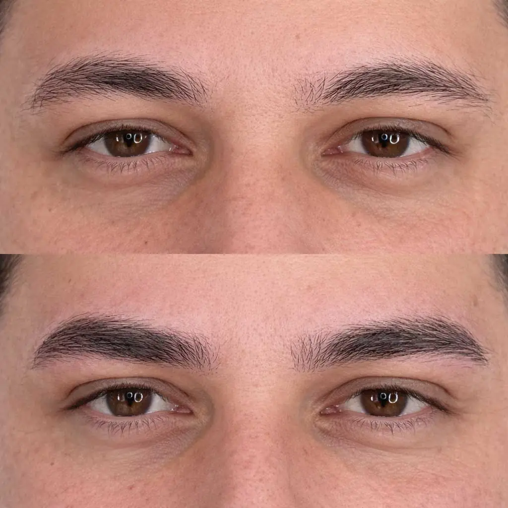 4D Erkek Kaş Tasarımı işlemi detay görünümü